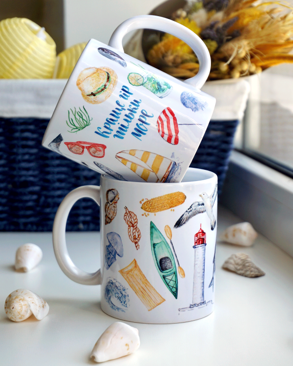 Чашка «Краще гір тільки море»