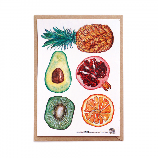 Набір тимчасових тату «Екзотичні фрукти»