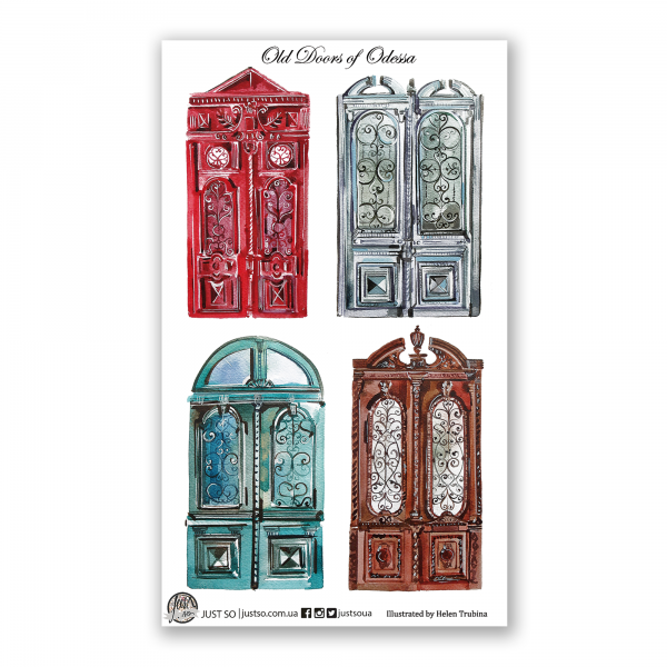 Стікерпак «Одеські двері»