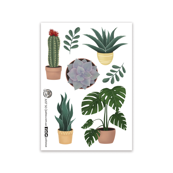 Стікерпак «Кімнатні рослини»